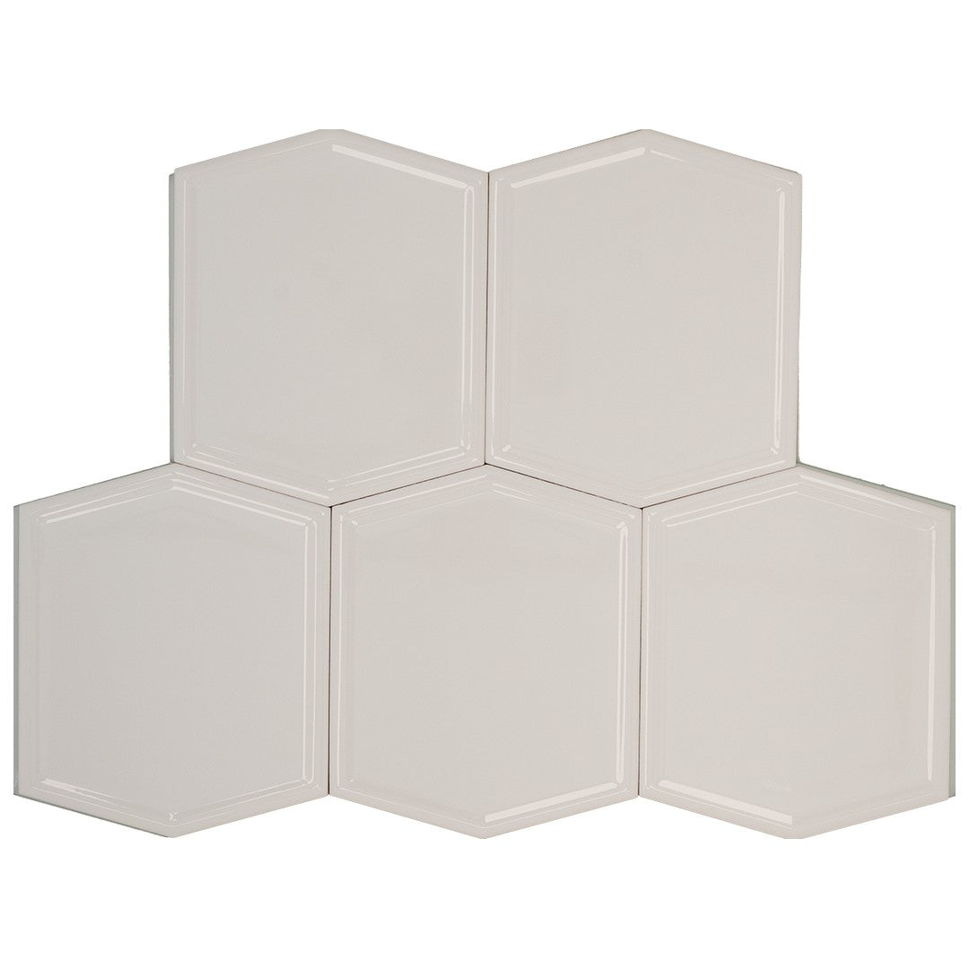 Keystone-Frame-5"-x-6"-Polished-Ceramic-Wall-Tile-White