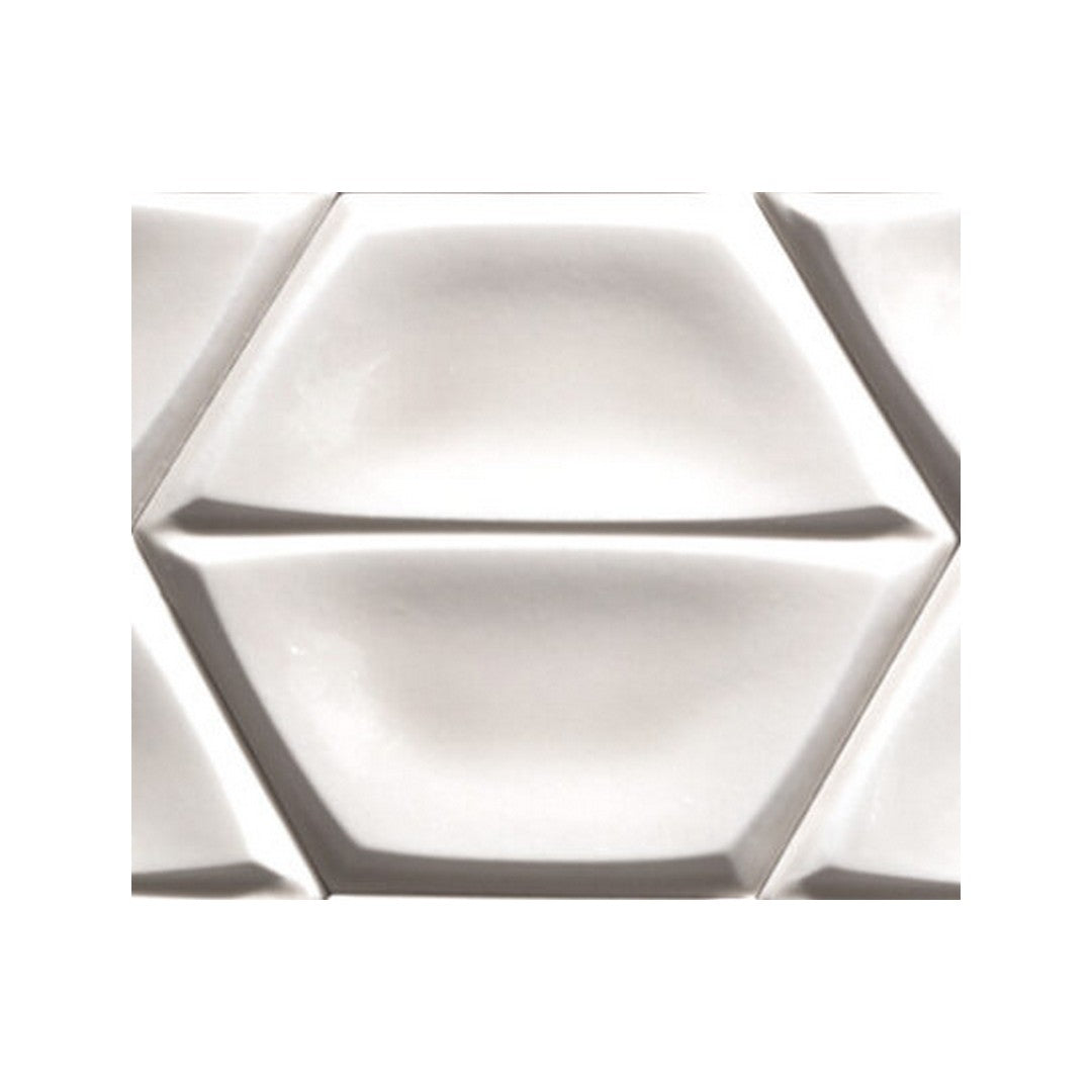 Keystone Magnolia 7" Glossy Ceramic Hexagon Tile