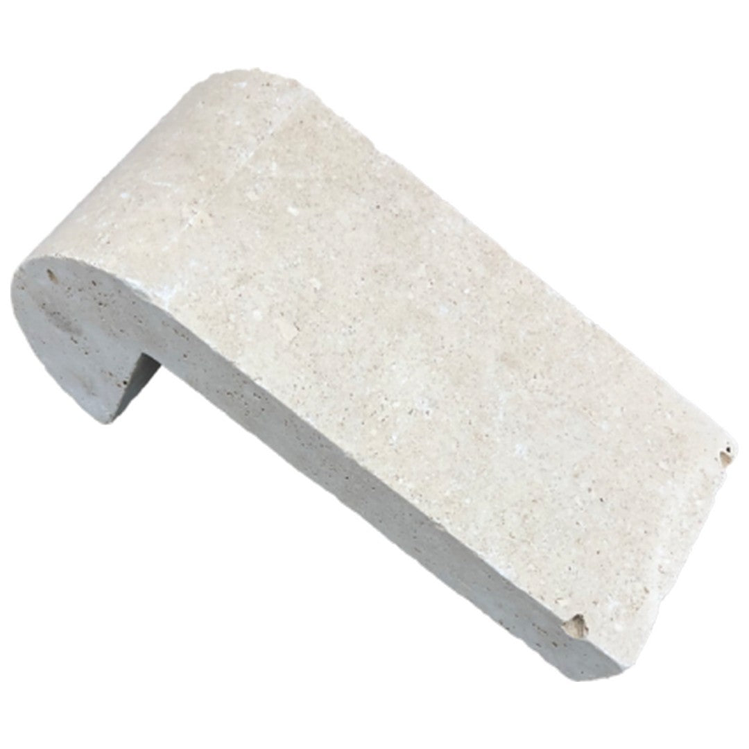 Keystone Extra Light 4" x 9" Travertine Remodeling Bullnose Coping