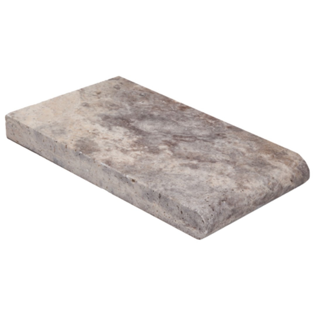 Keystone Nordic Silver 6" x 12" Travertine 3cm Bullnose Coping