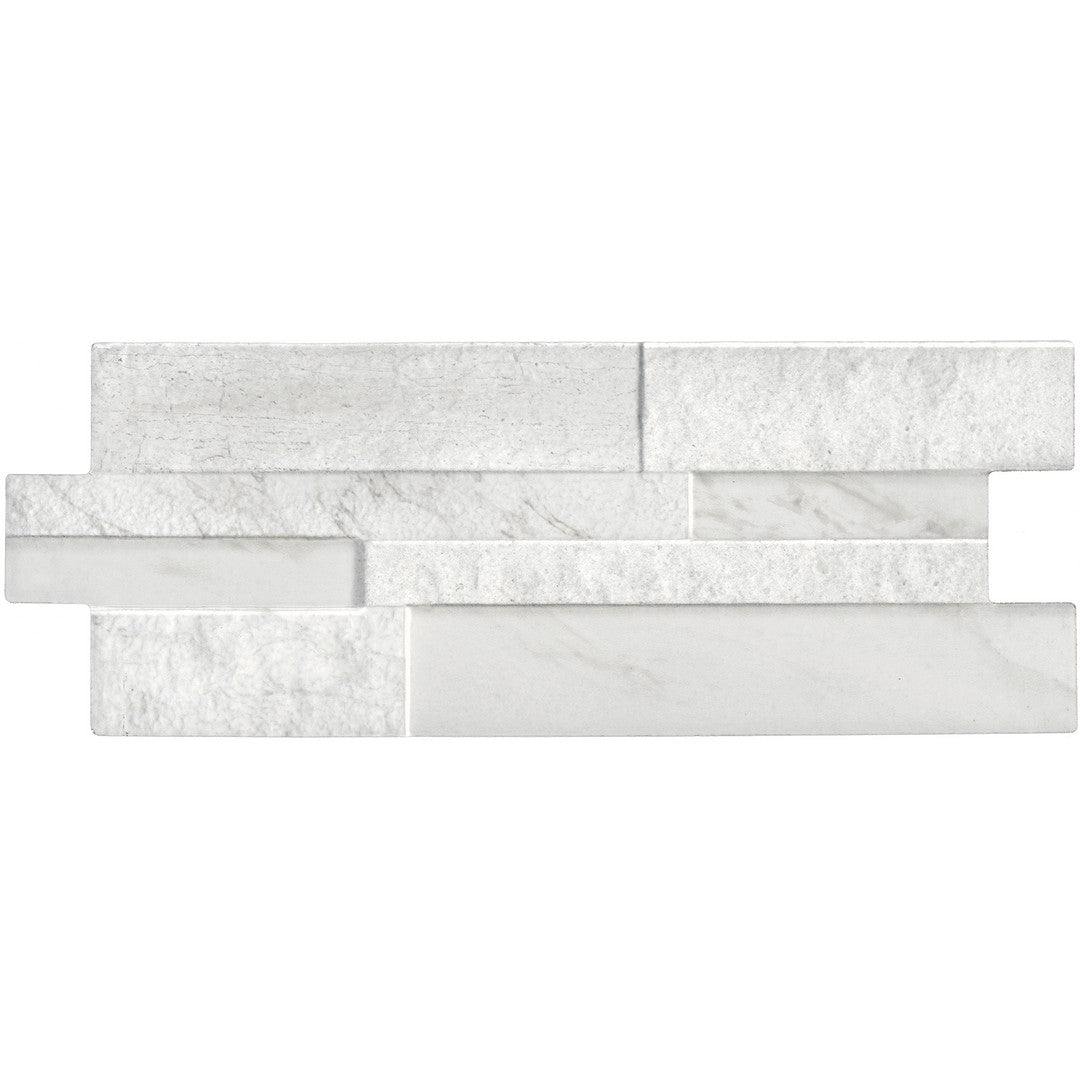 Tesoro Marmi 6.25" x 15.25" Pressed Textured Porcelain Ledgerstone