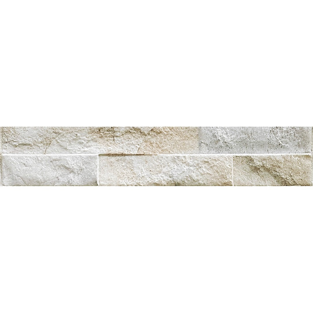 Tesoro Rock 3" x 15" Pressed Textured Porcelain Ledgerstone
