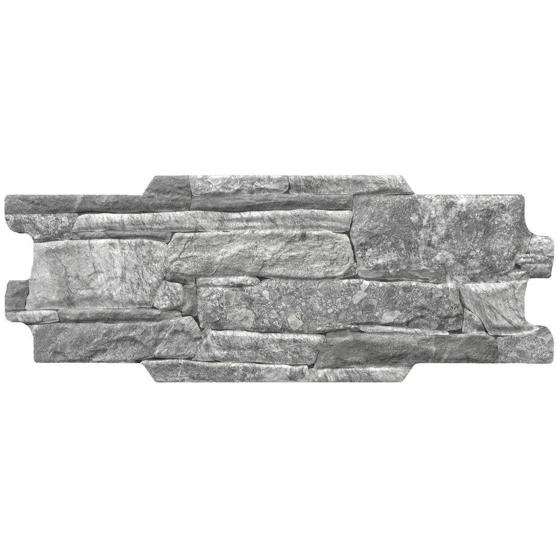 Tesoro Vulcani 6.5" x 15.75" Pressed Matte Porcelain Ledgerstone