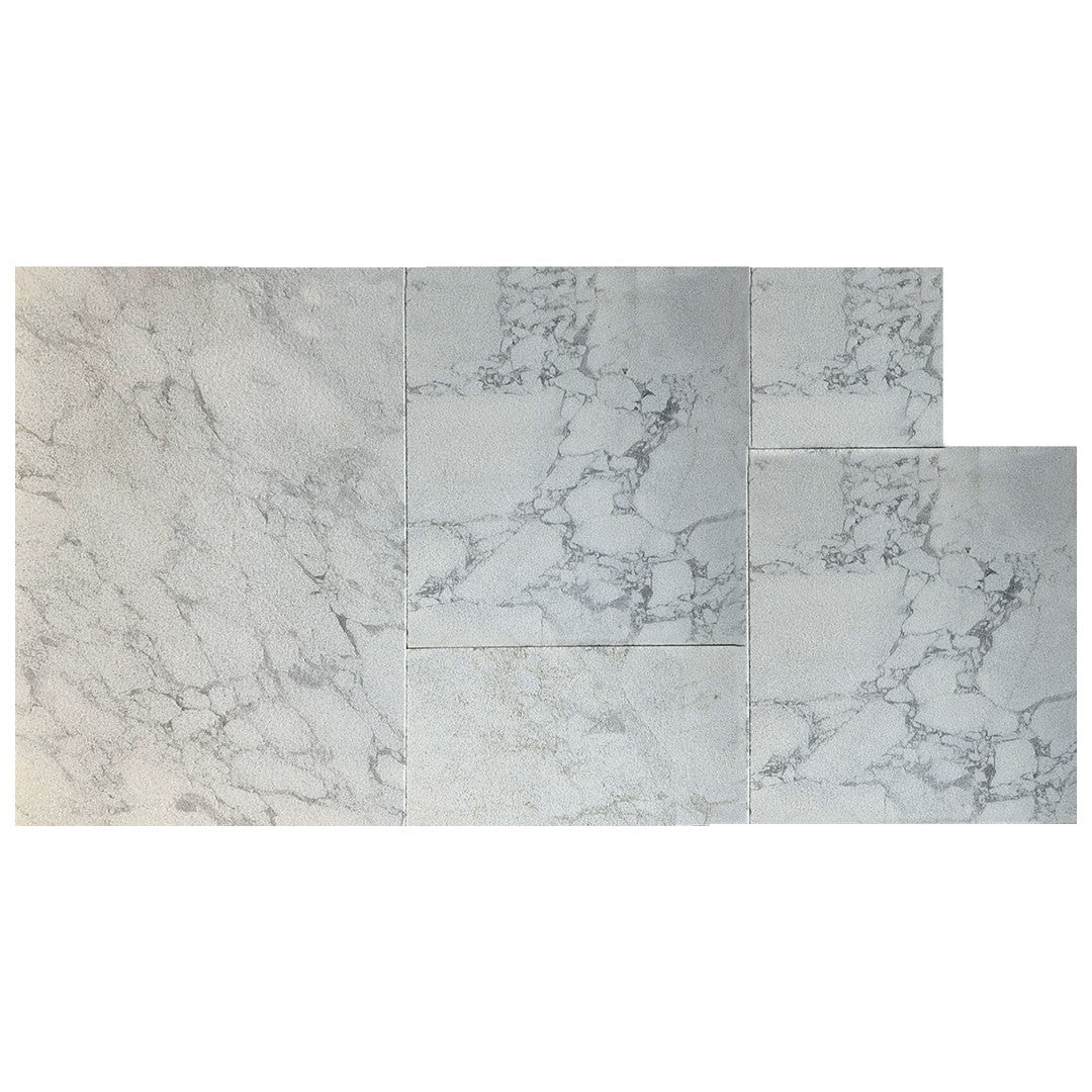 Keystone Water Lilies Sandblasted Marble Versailles Pattern Paver