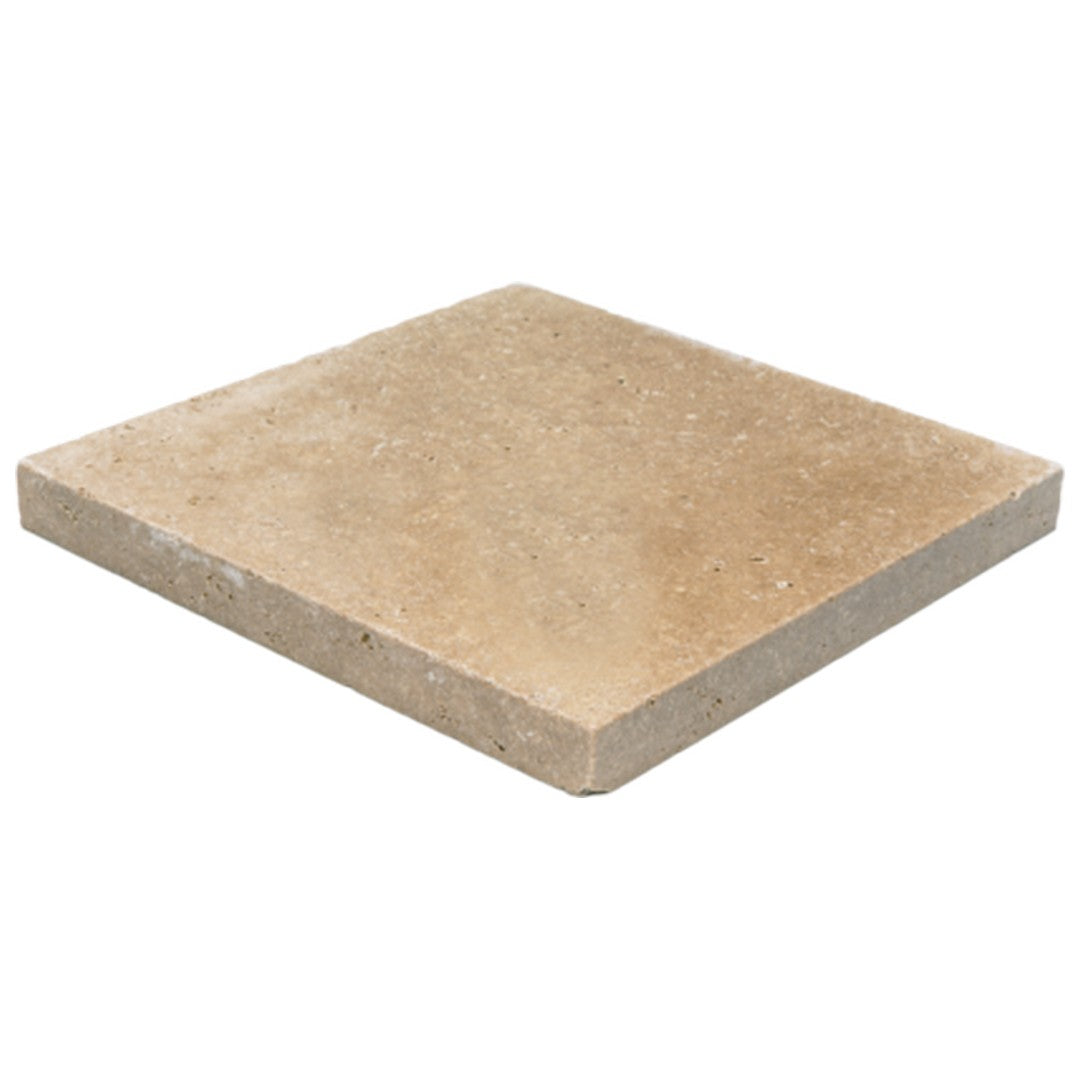 Keystone-Ivory-Light-12"-x-12"-Tumbled-Travertine-Paver-Ivory-Light