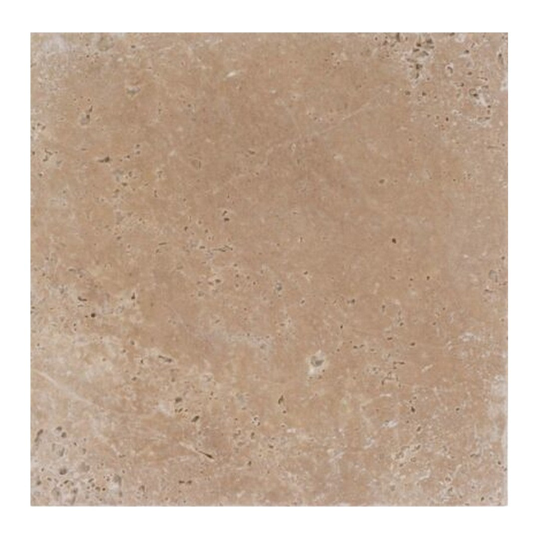 Keystone Ivory Light 12" x 12" Tumbled Travertine Paver