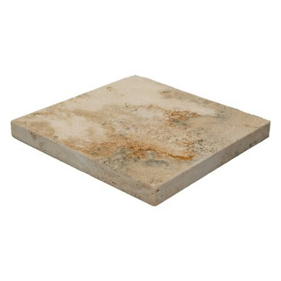 Keystone-Ivory-Rustic-16"-x-16"-Tumbled-Travertine-Paver-Ivory-Rustic