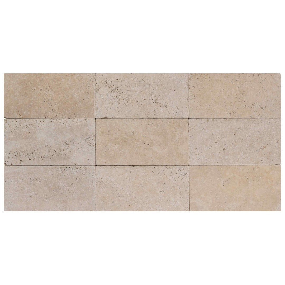 Keystone Extra Light 6" x 12" Tumbled Travertine Paver
