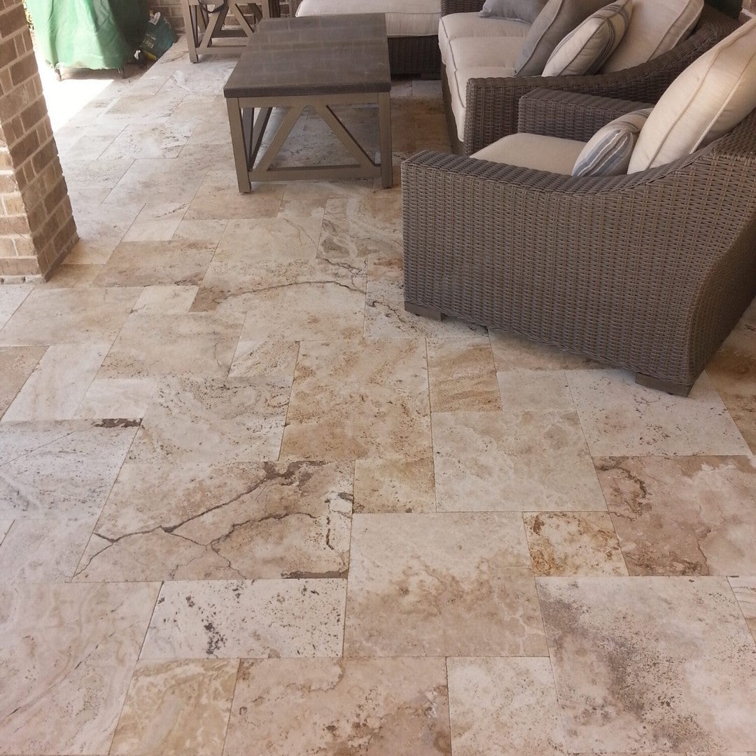 Keystone-Tiramisu-Tumbled-Travertine-Versailles-Pattern-Paver-Tiramisu