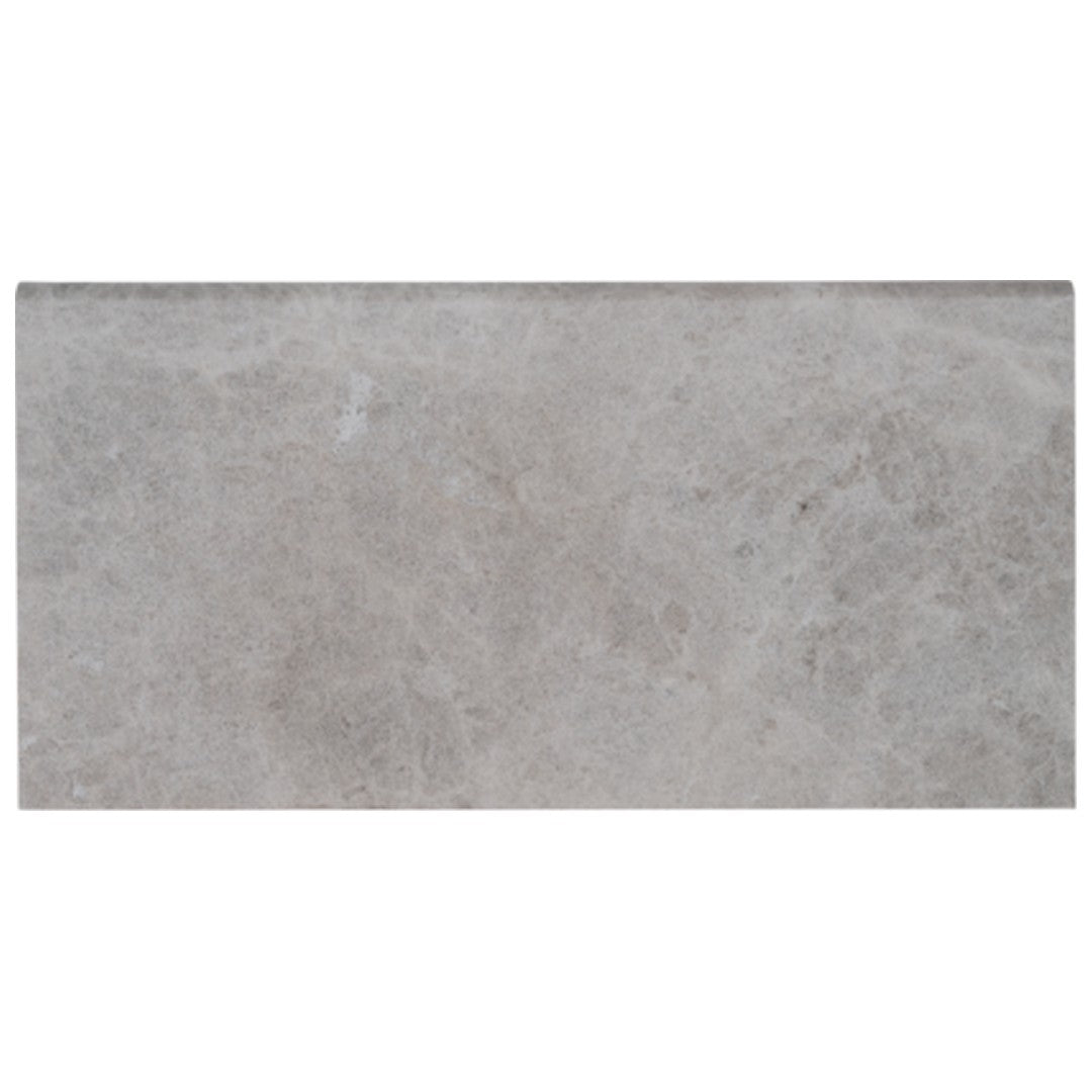 Keystone Aqua Gray 12" x 24" Sandblasted Marble Bullnose Coping