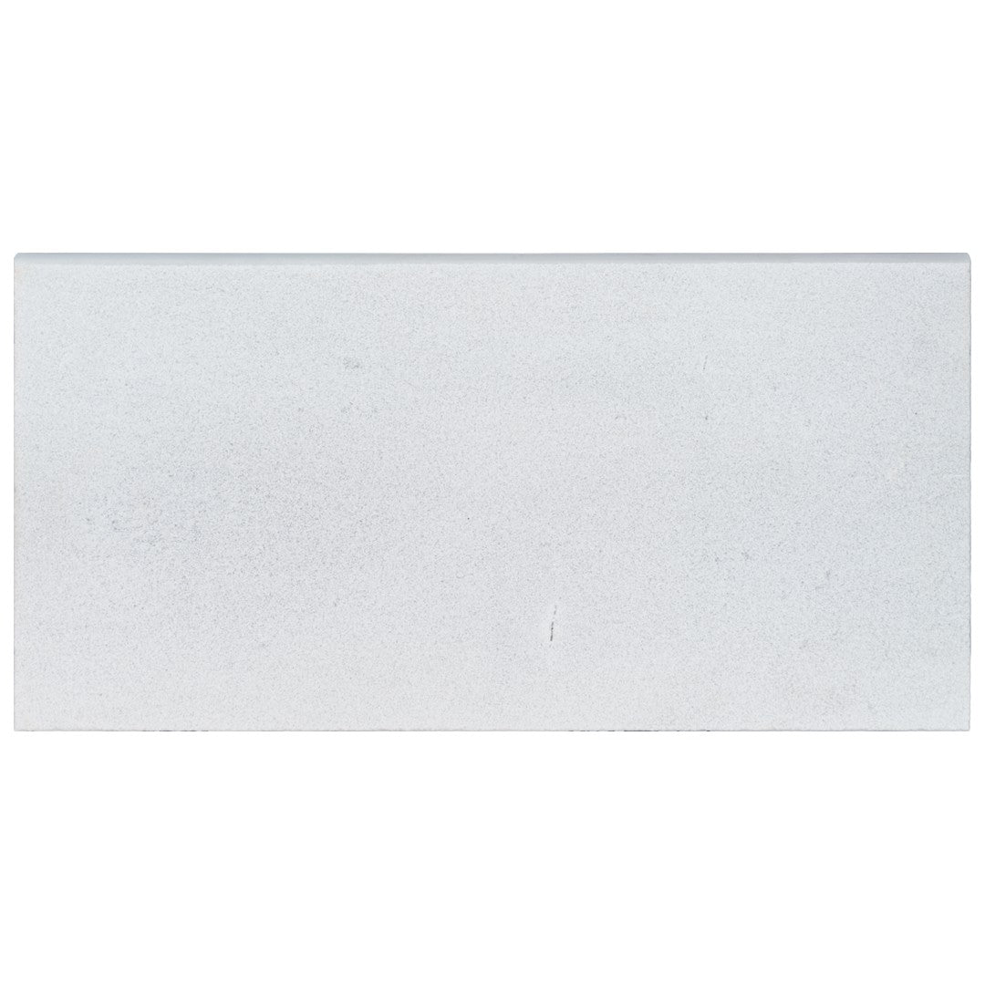 Keystone Snow White 12" x 24" Sandblasted Marble Bullnose Coping