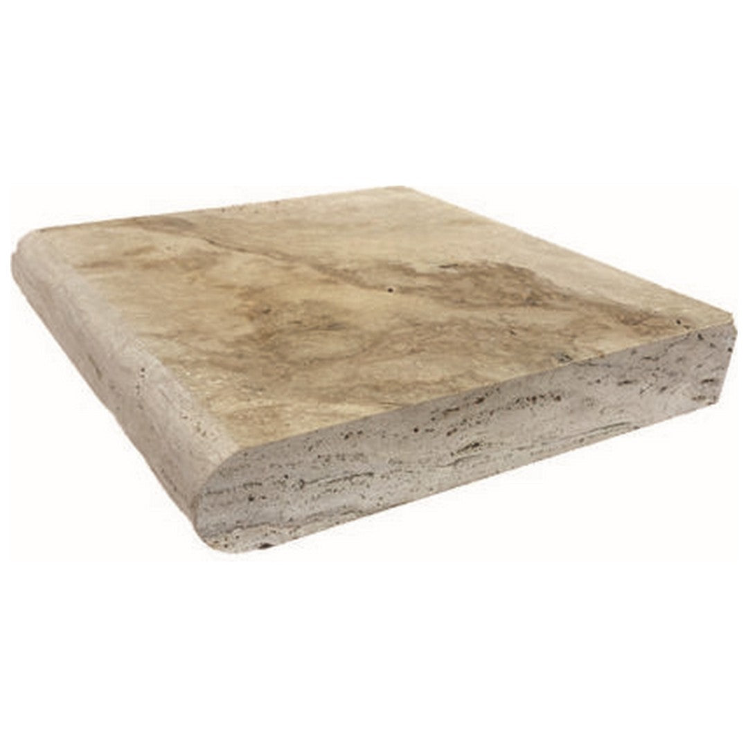 Keystone-Tiramisu-12"-x-12"-Travertine-5cm-Bullnose-Coping-Tiramisu