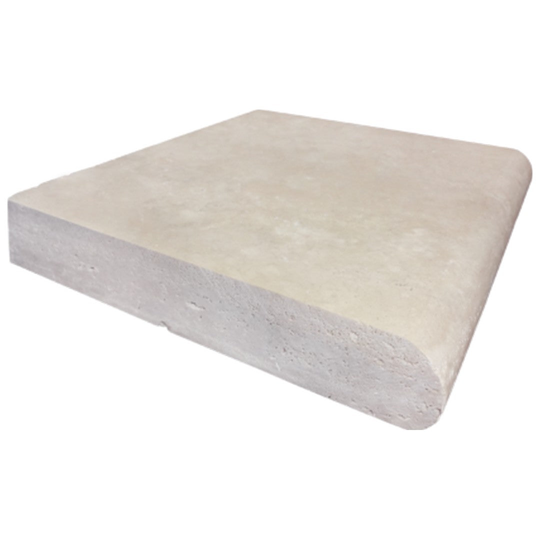 Keystone Extra Light 12" x 12" Travertine 5cm Bullnose Coping