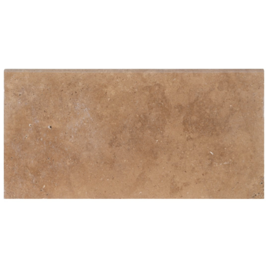 Keystone American Chestnut 12" x 24" Travertine Bullnose Coping