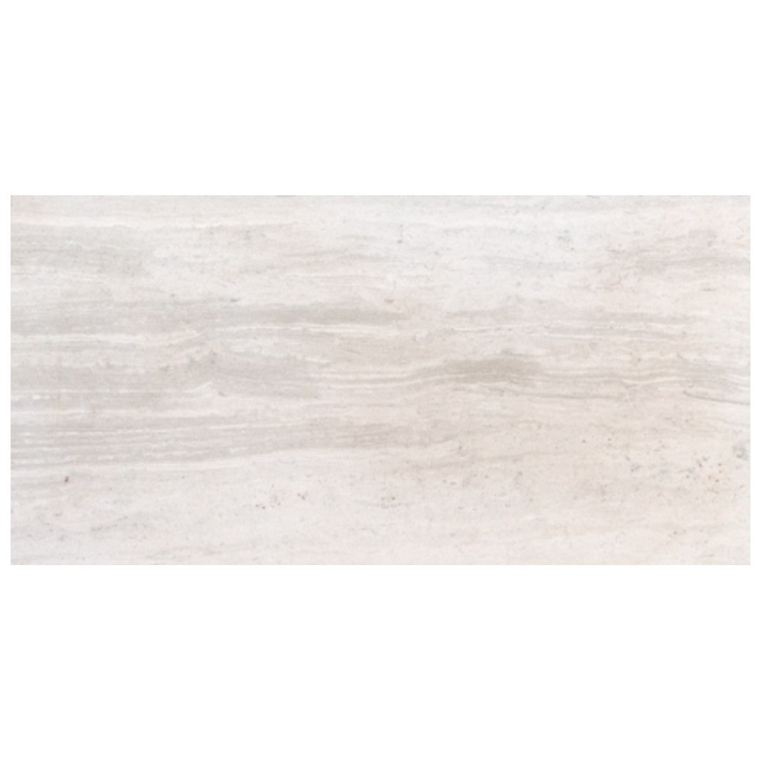 Keystone Bianco Wood 12" x 24" Honed Limestone Filled Tile
