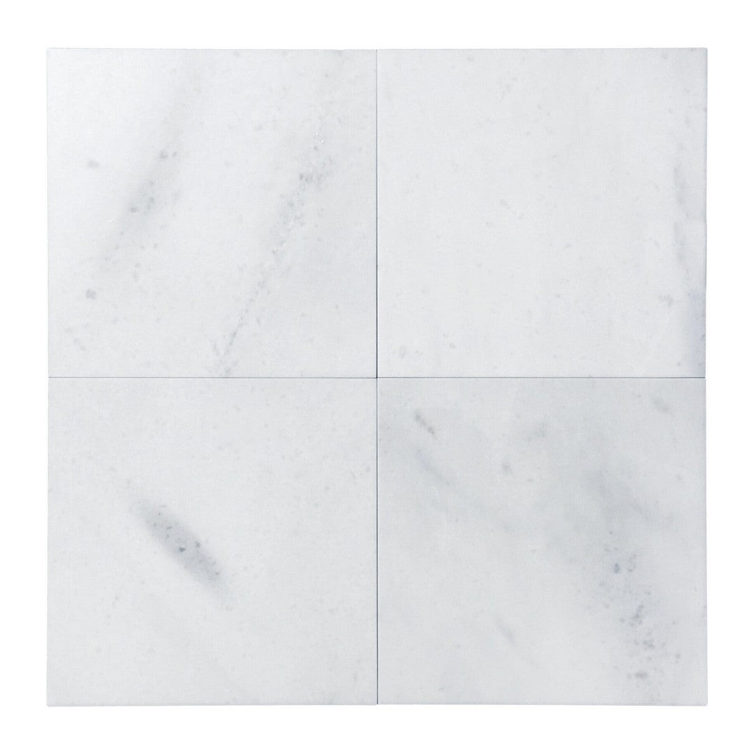 Keystone Snow White 18" x 18" Polished Marble Tile