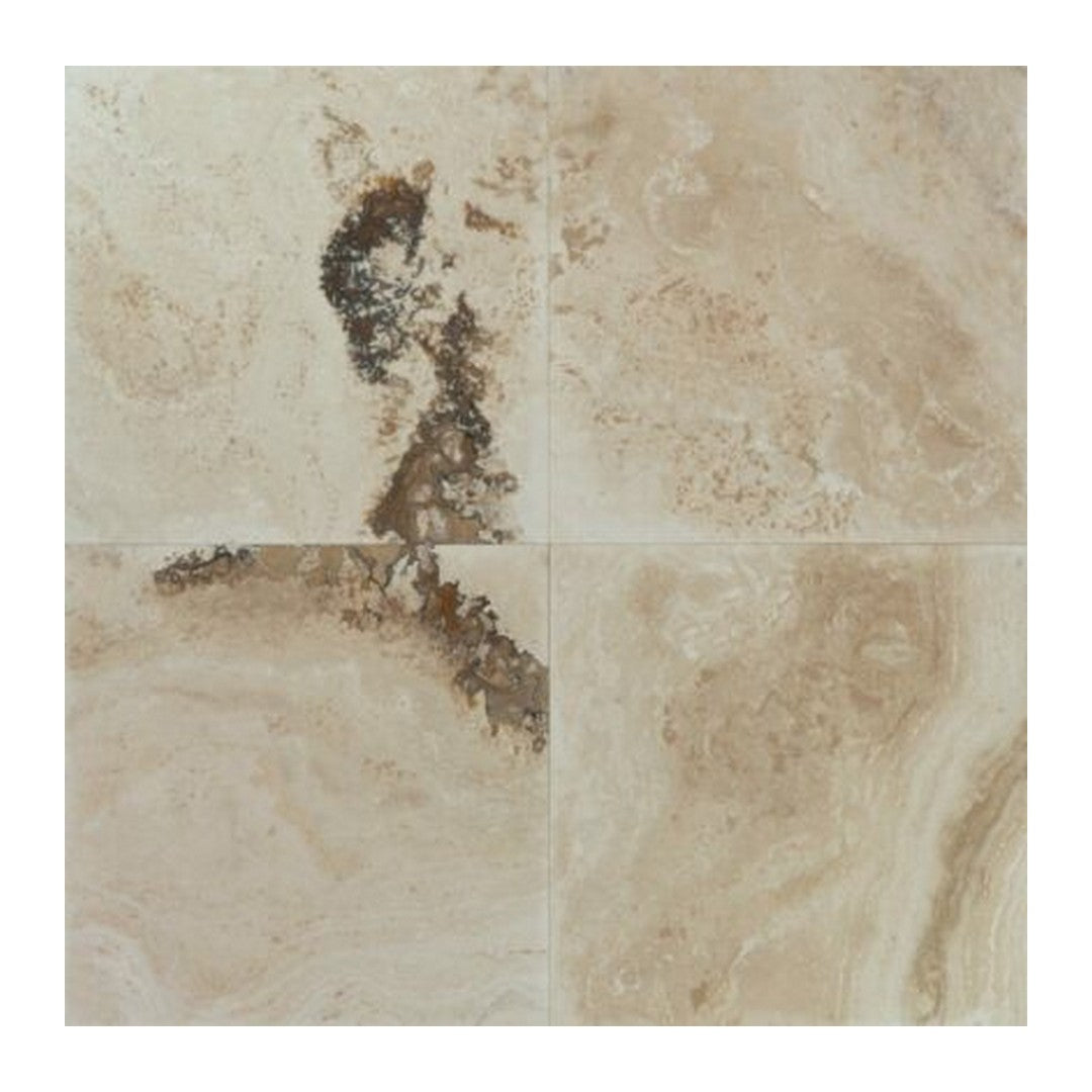 Keystone Tiramisu 18" x 18" Honed Travertine Filled Tile