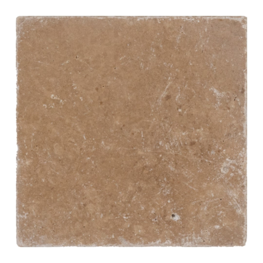 Keystone Noce 6" x 6" Tumbled Travertine Tile