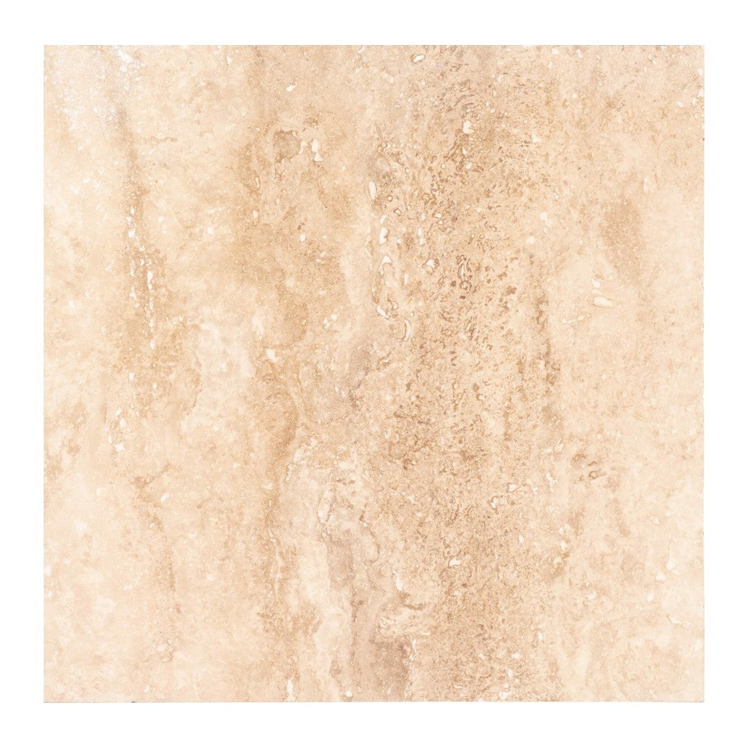 Keystone Light Classic 18" x 18" Honed Travertine Filled Tile