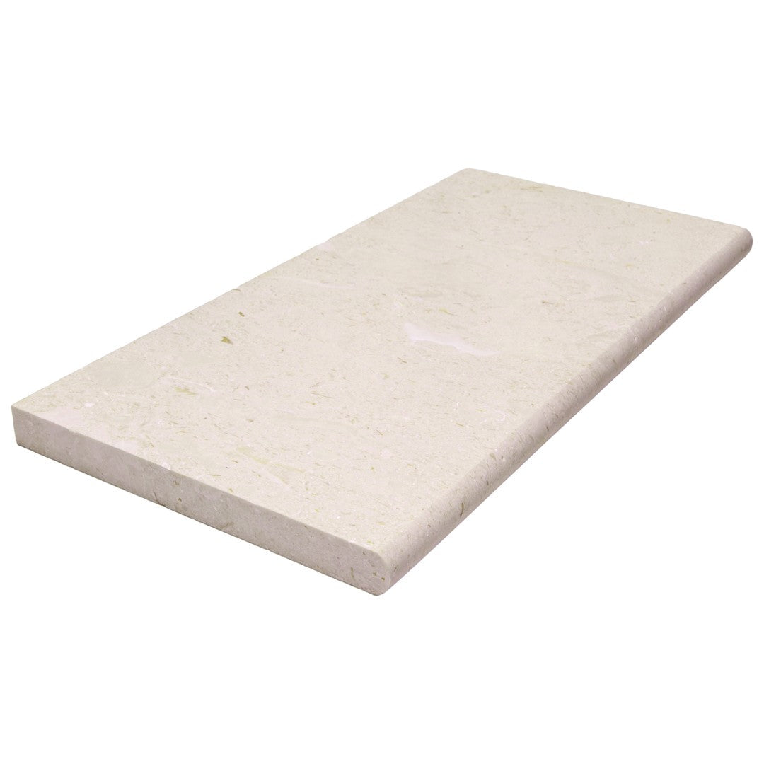 Keystone Caesars Palace 12" x 24" Sandblasted Marble Bullnose Coping