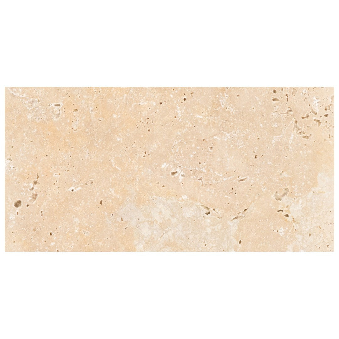 Keystone Ivory Rustic 12" x 24" Tumbled Travertine Paver