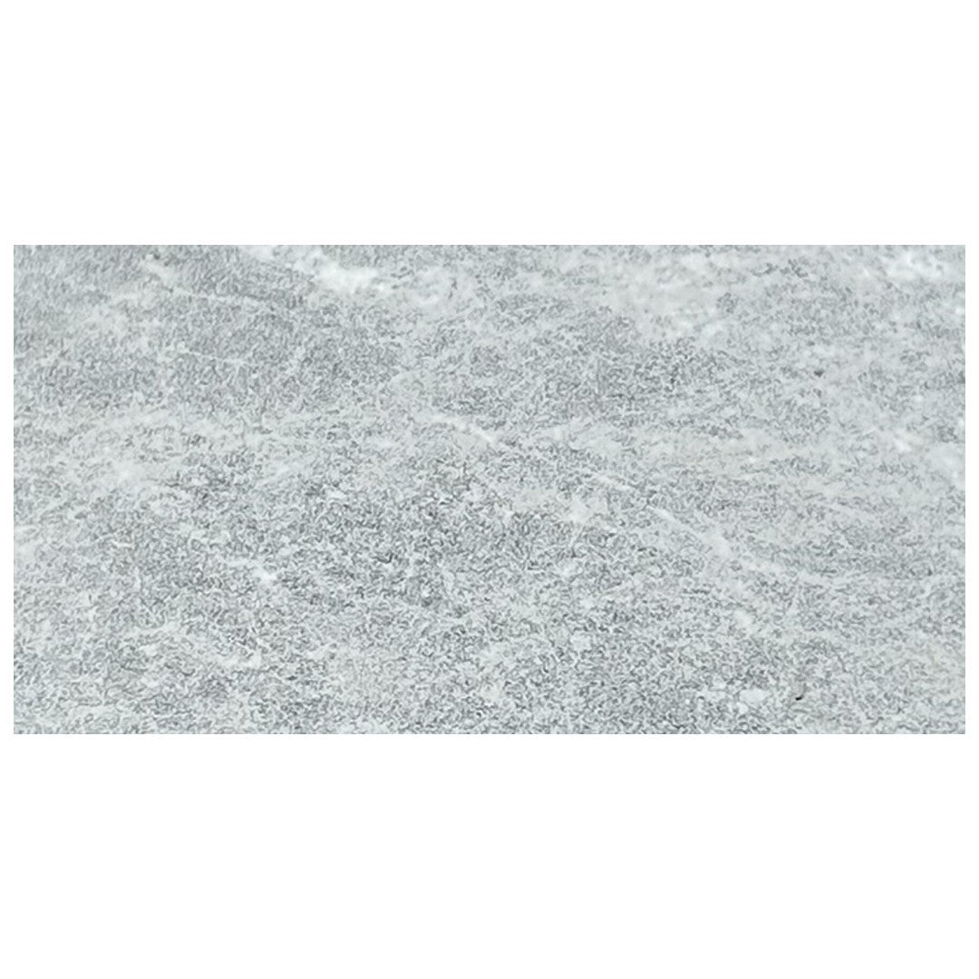 Keystone Cleopatra Gray 12" x 24" Sandblasted Marble 5cm Bullnose Coping