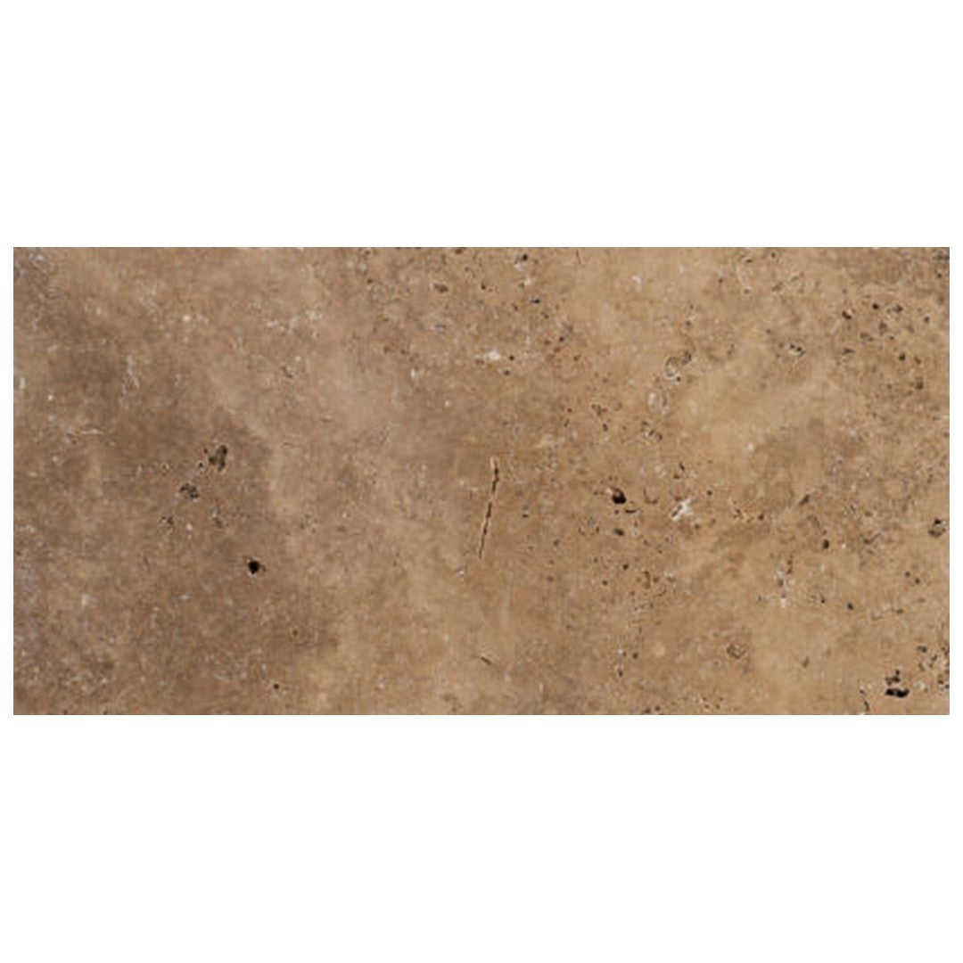 Keystone American Chestnut 4" x 12" Travertine 5cm Bullnose Coping