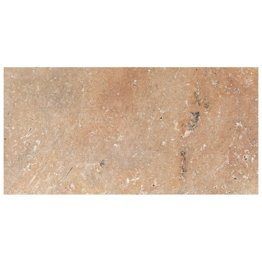 Keystone Ivory Rustic 4" x 12" Travertine 5cm Bullnose Coping
