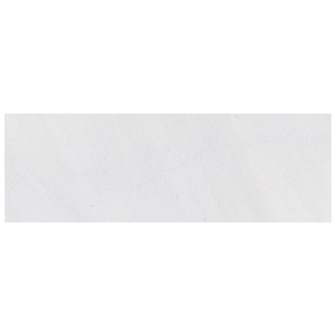 Keystone Snow White 4" x 12" Sandblasted Marble 5cm Bullnose Coping