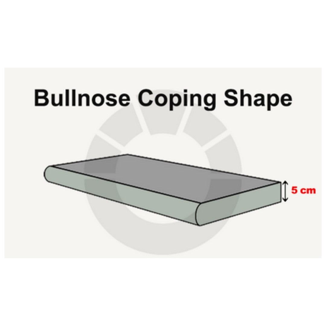 Keystone-Snow-White-4"-x-12"-Marble-5cm-Bullnose-Coping-Snow-White