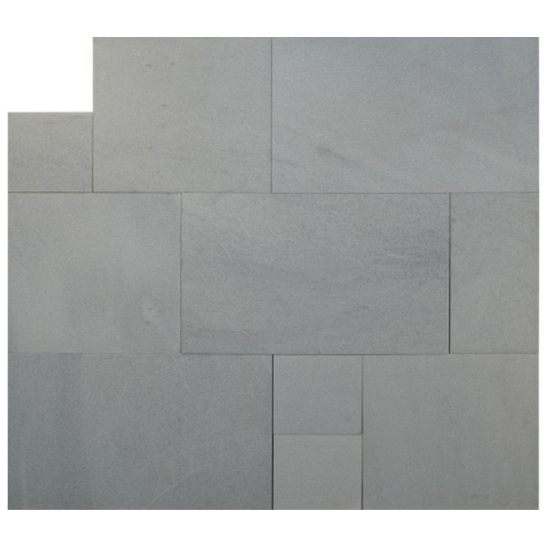 Keystone Husky White Sandblasted Marble Versailles Pattern Paver