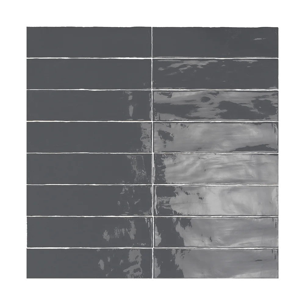 Lungarno Linea 3" x 12" Pressed Glossy Ceramic Undulated Wall Tile