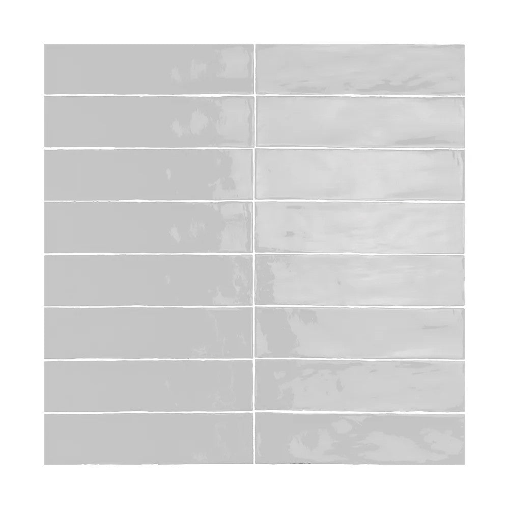 Lungarno Linea 3" x 12" Pressed Glossy Ceramic Undulated Wall Tile