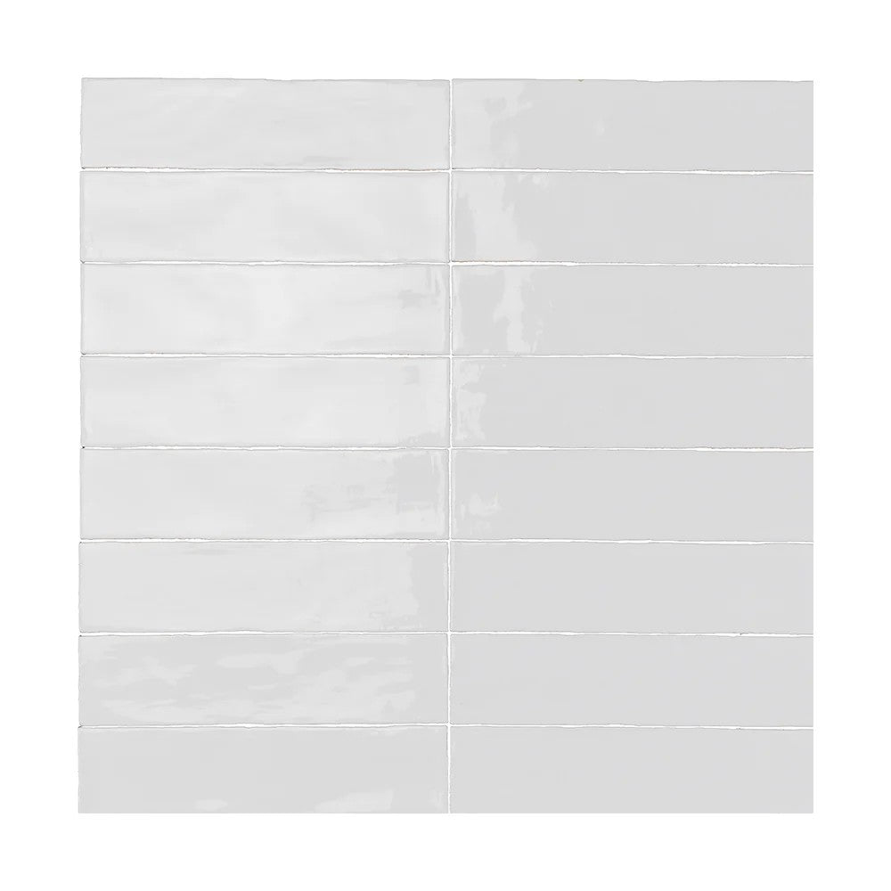 Lungarno Linea 3" x 12" Pressed Glossy Ceramic Undulated Wall Tile
