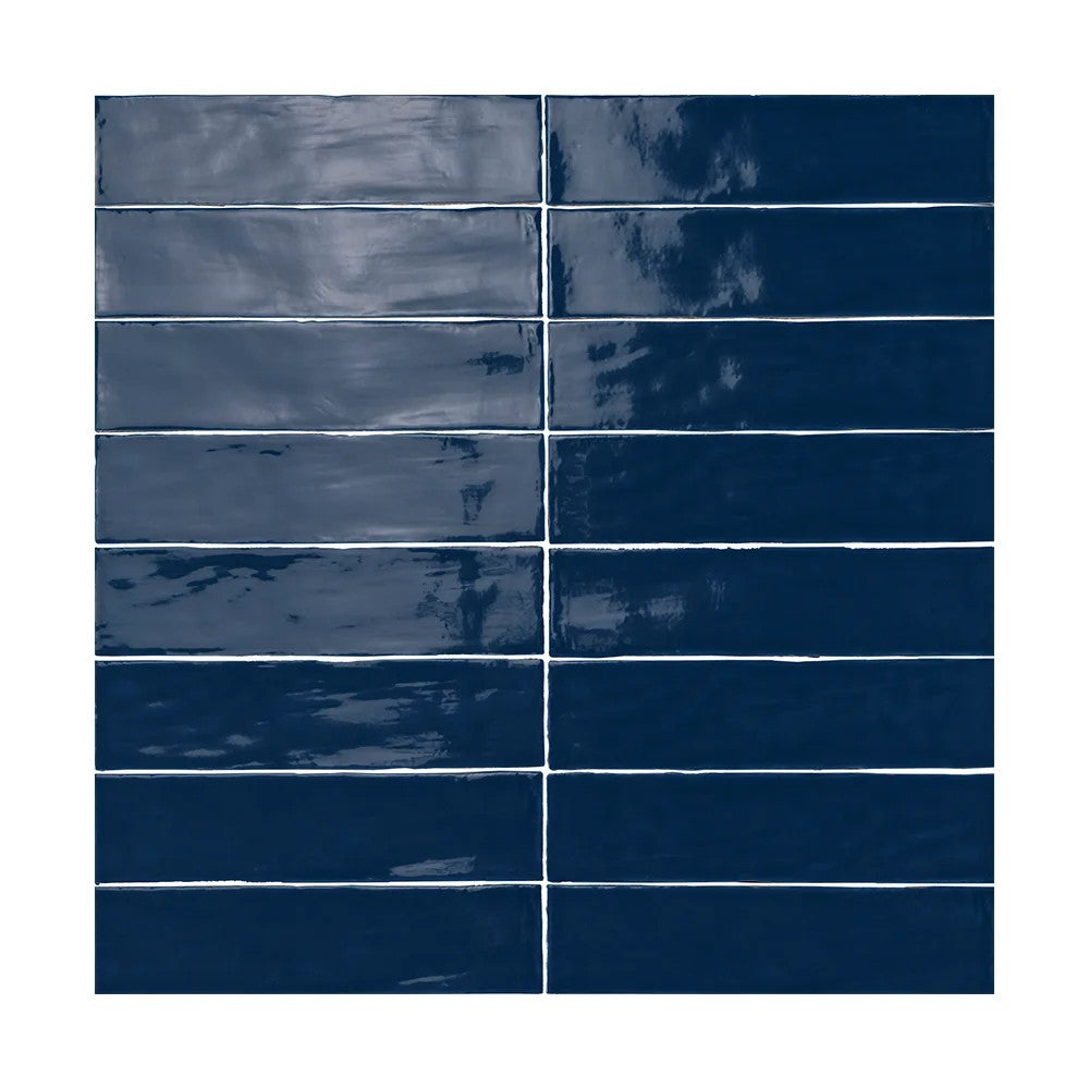 Lungarno Linea 3" x 12" Pressed Glossy Ceramic Undulated Wall Tile