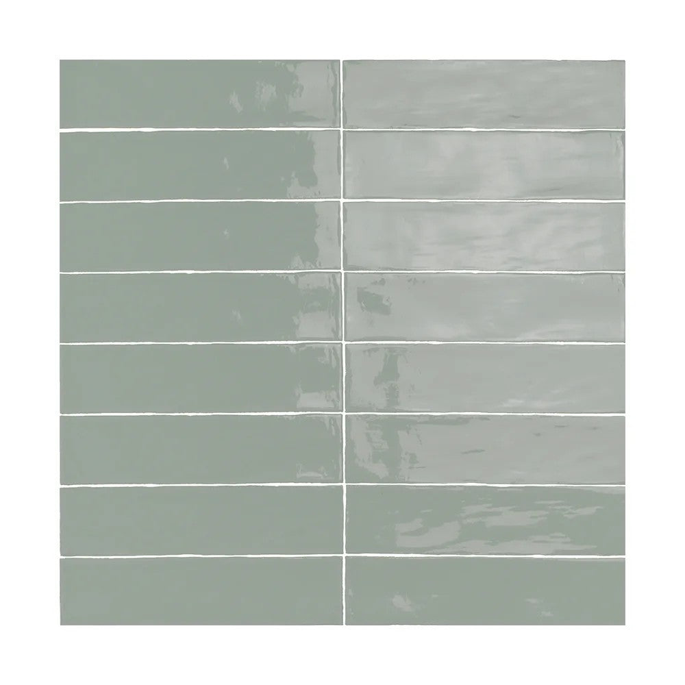 Lungarno Linea 3" x 12" Pressed Glossy Ceramic Undulated Wall Tile