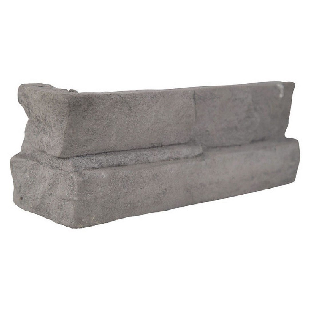 MS International Terrado Denali Anthracite 4" x RL Natural Manufactured Stone Veneers Concrete Ledgestone Corner