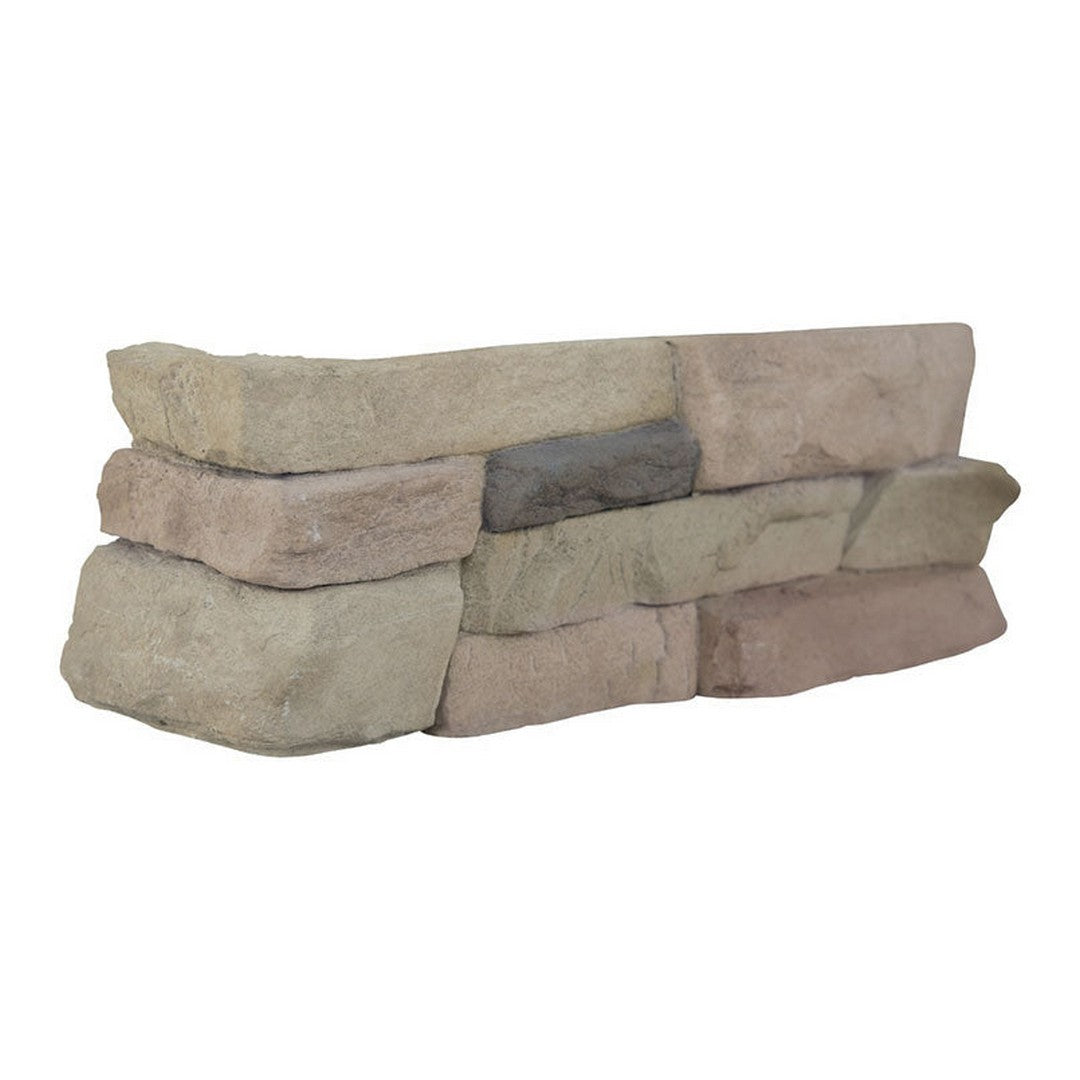 MS International Terrado Peninsula Sand 4" x RL Natural Manufactured Stone Veneers Concrete Ledgestone Corner