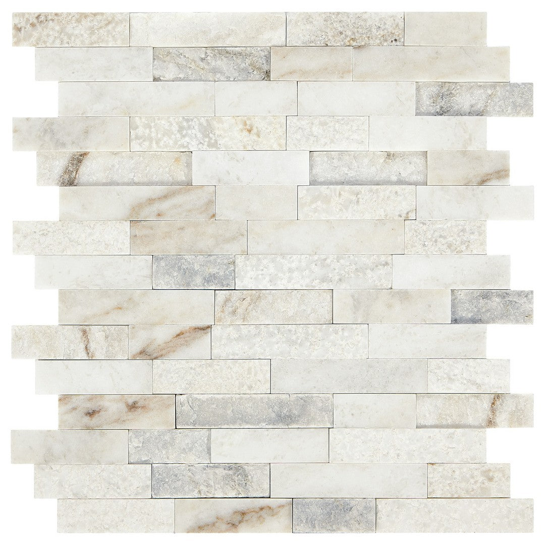 Marazzi Presario 12" x 12" Random Linear Natural Stone Mosaic