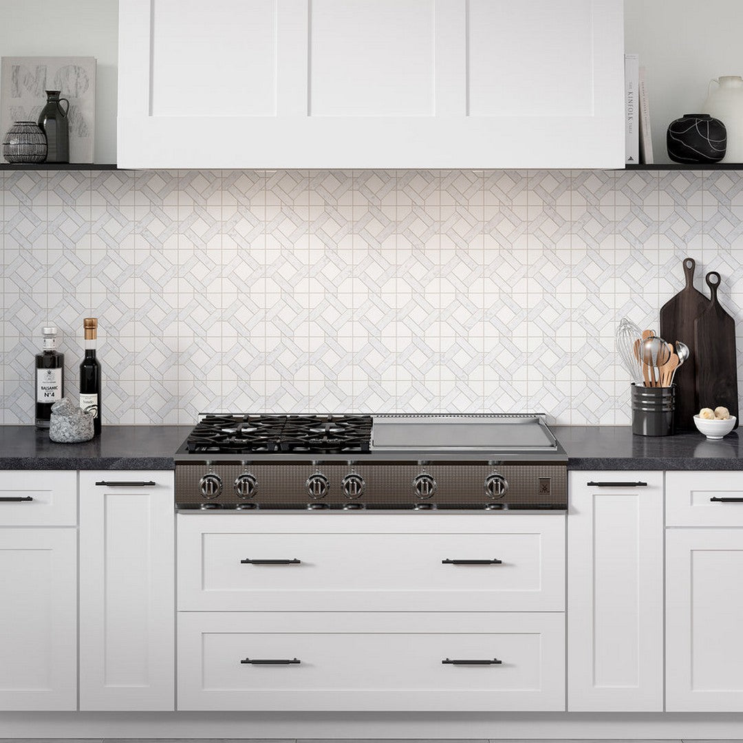 Emser-Alluro-12-x-12-Polished-Marble-Mosaic-Mini-Manor-Silver