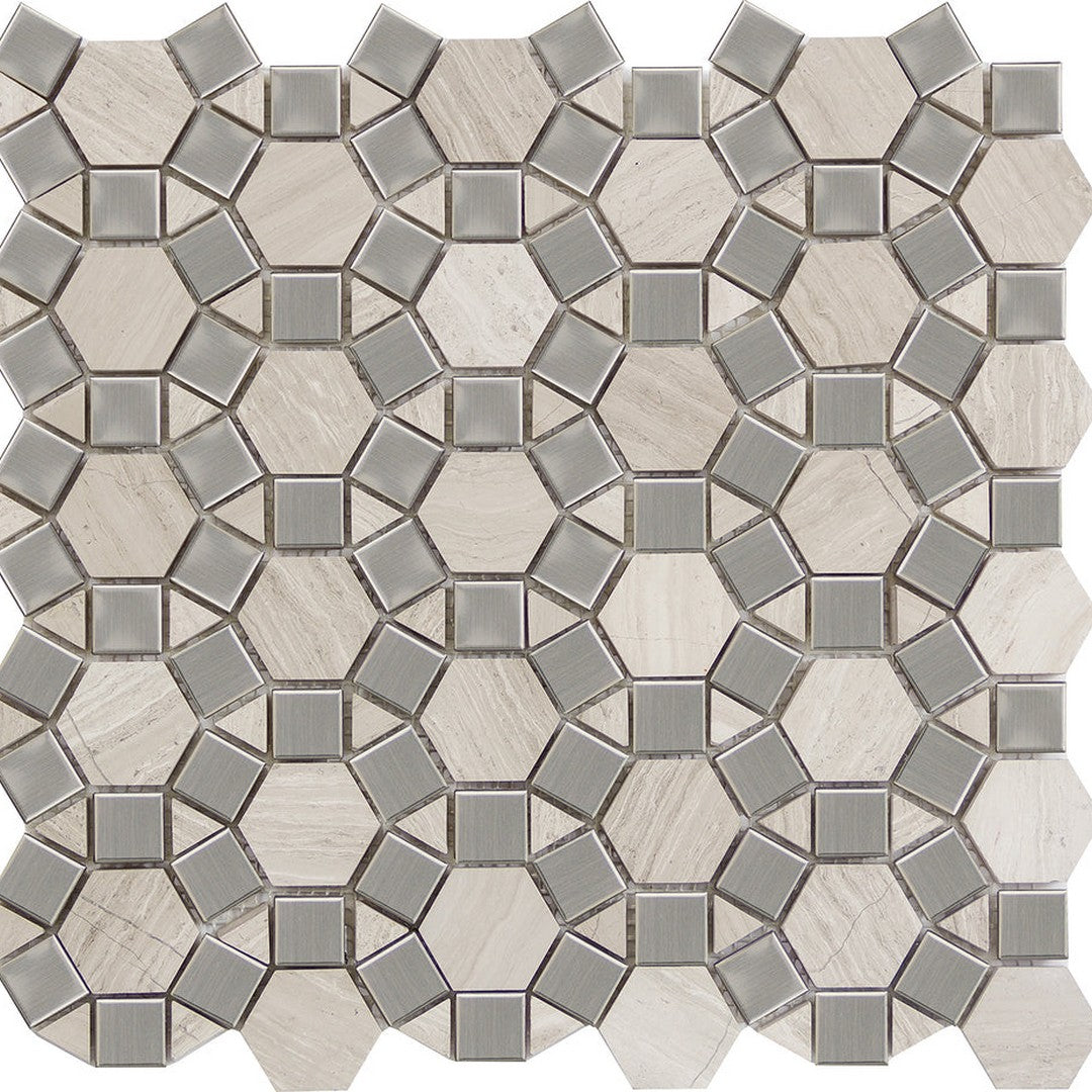 Emser Metro 12" x 12" Honed Marble Gem Mosaic