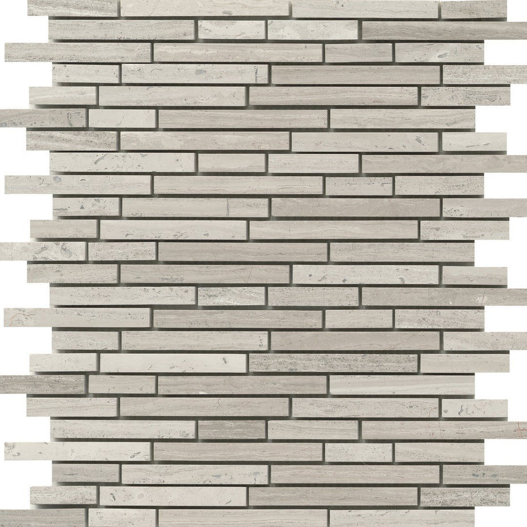 Emser Metro 13" x 13" Honed Marble Linear Mosaic