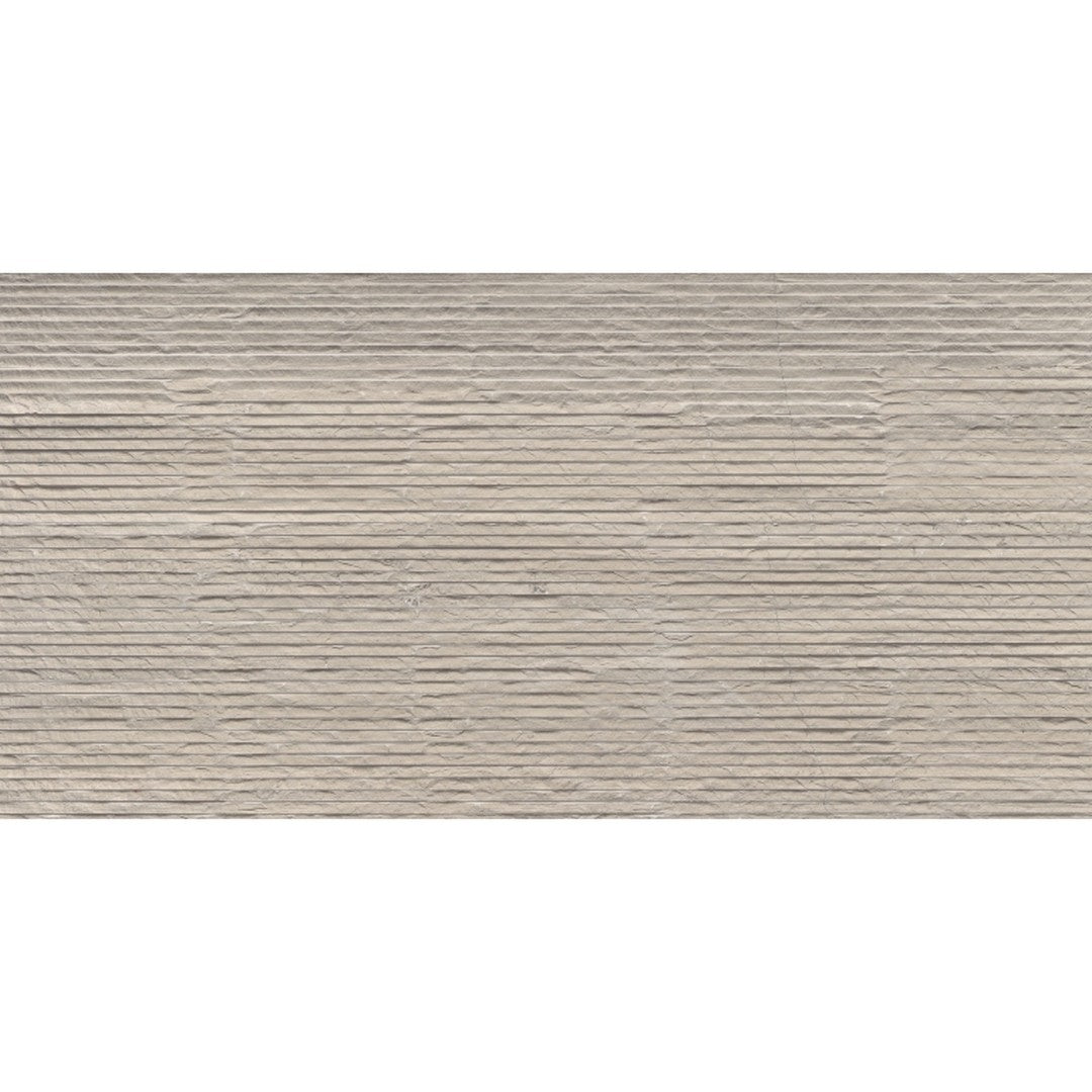 Emser Metro 12" x 24" Rectified Limestone Striated & Chiseled Tile