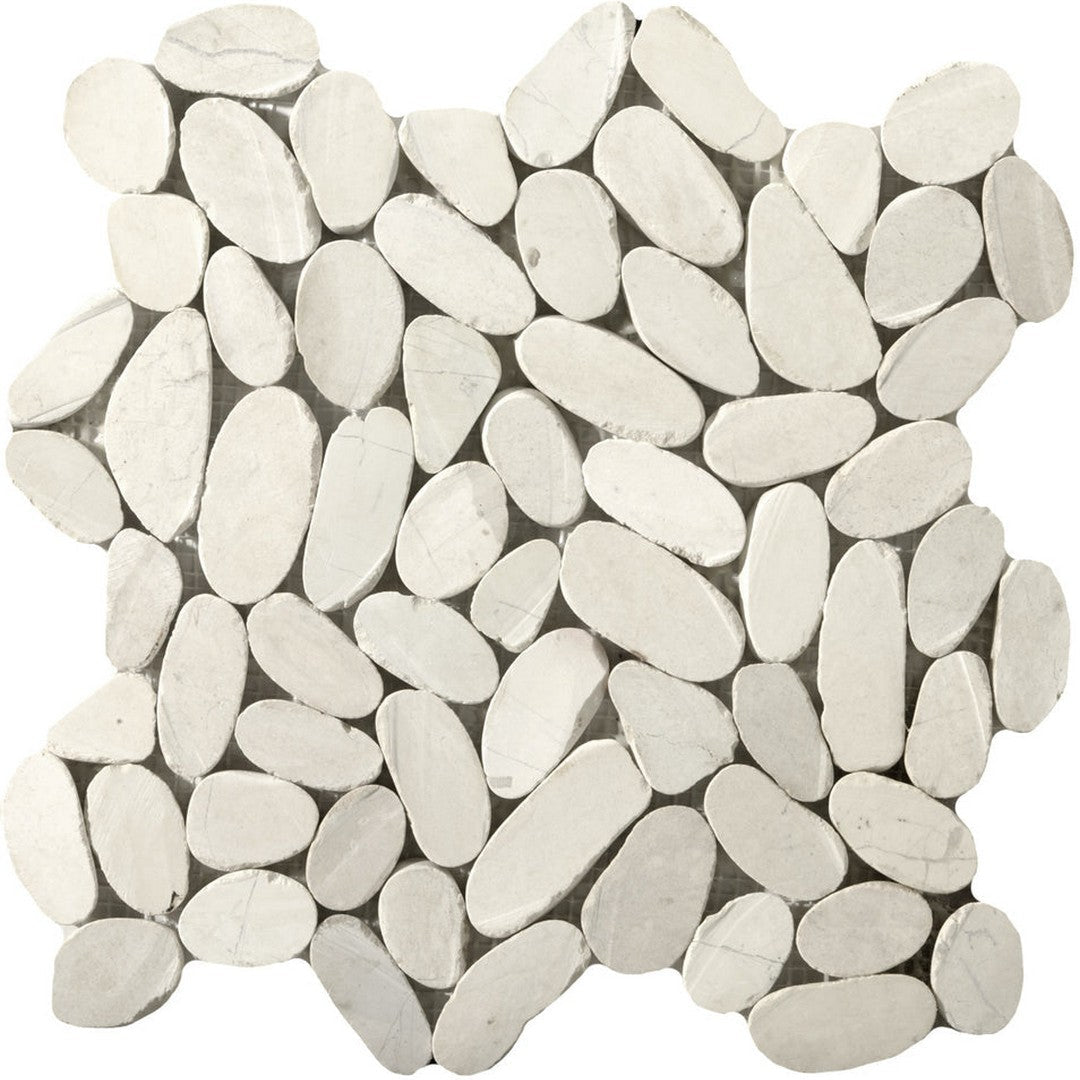Emser Venetian 12" x 12" Flat Pebbles Natural Stone Mosaic