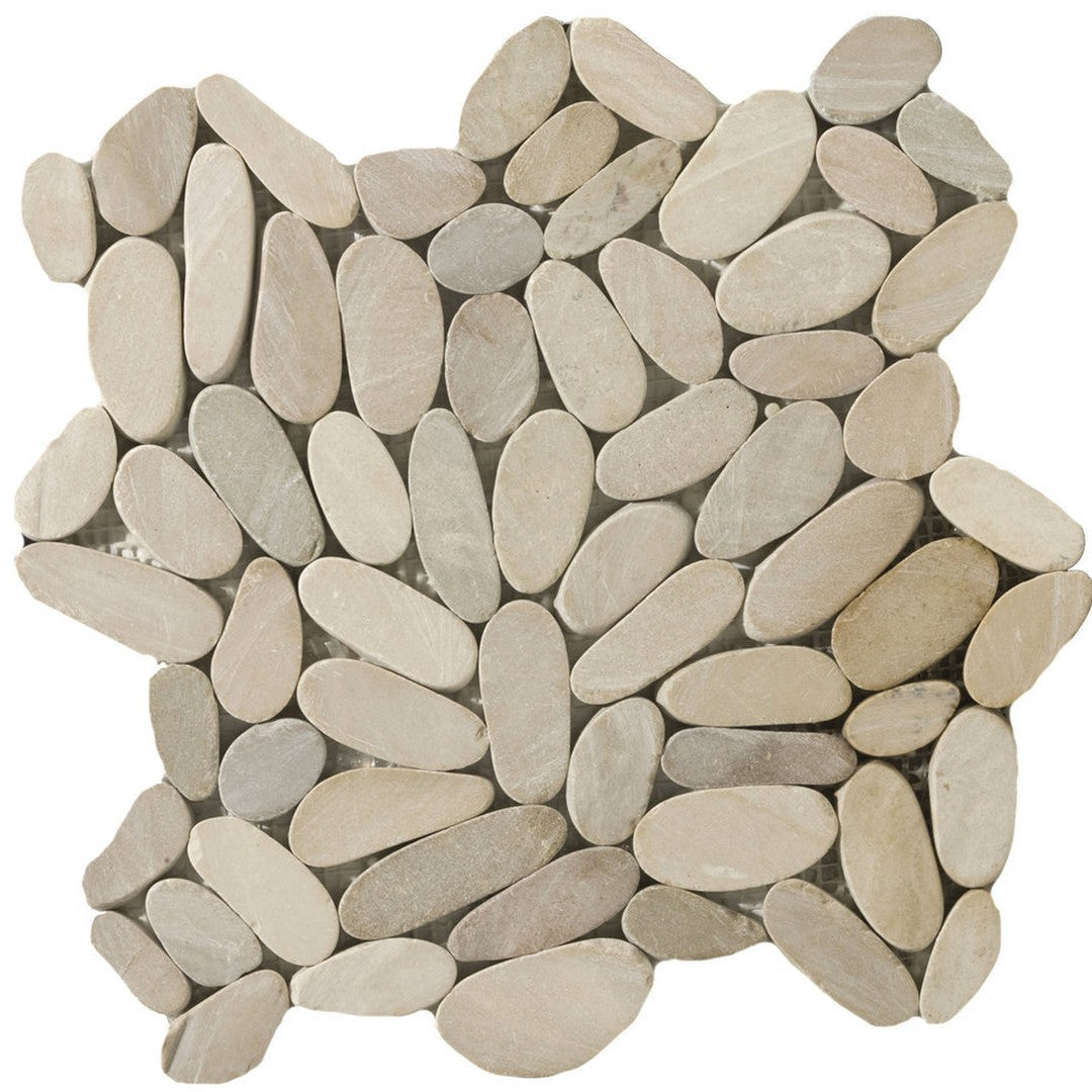 Emser Venetian 12" x 12" Flat Pebbles Natural Stone Mosaic