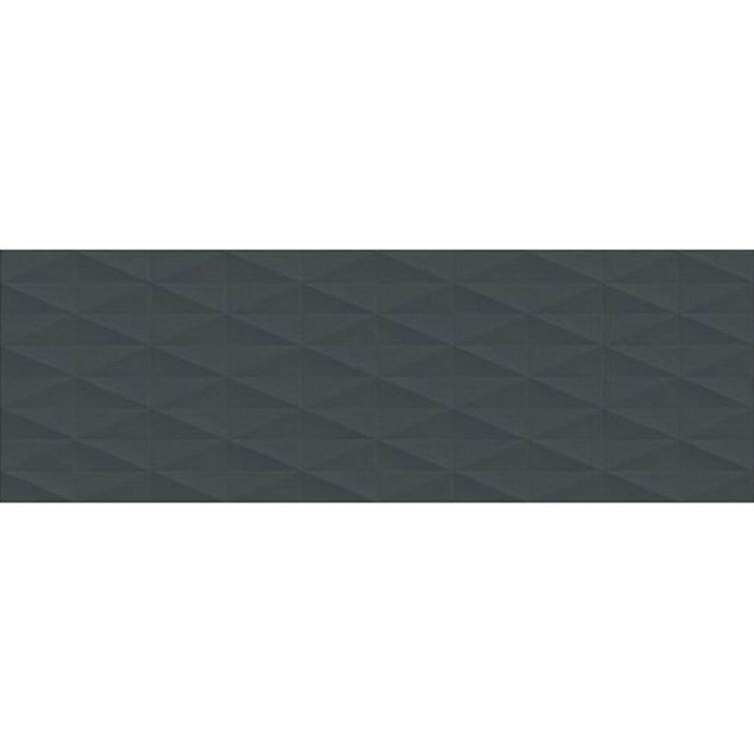 Daltile-Eclettica-15-x-48-Rectified-Glossy-Ceramic-Diamond-Wall-Tile-Anthracite