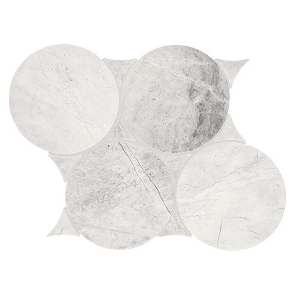 Daltile-Eclessia-Marble-10-X-12-Polished-Natural-stone-6-Circle-Mosaic-Volakas