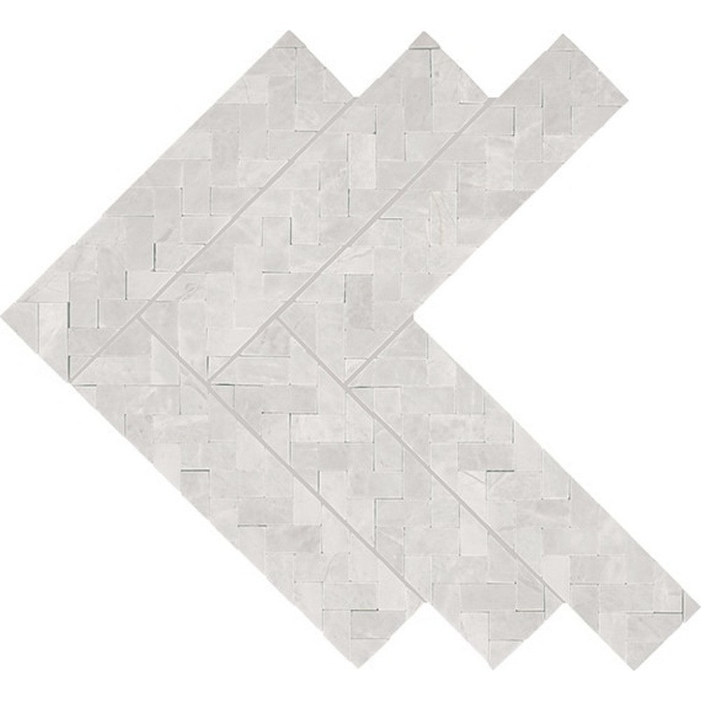 Daltile-Eclessia-Marble-14-x-15-Polished-Natural-stone-Double-Herringbone-Mosaic-Volakas