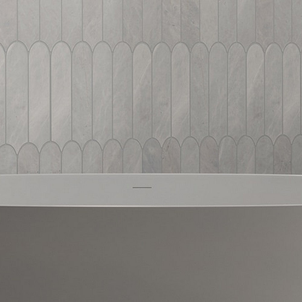 Daltile-Eclessia-Marble-12-x-13-Polished-Natural-stone-Elongated-Fan-Mosaic-Cristallo