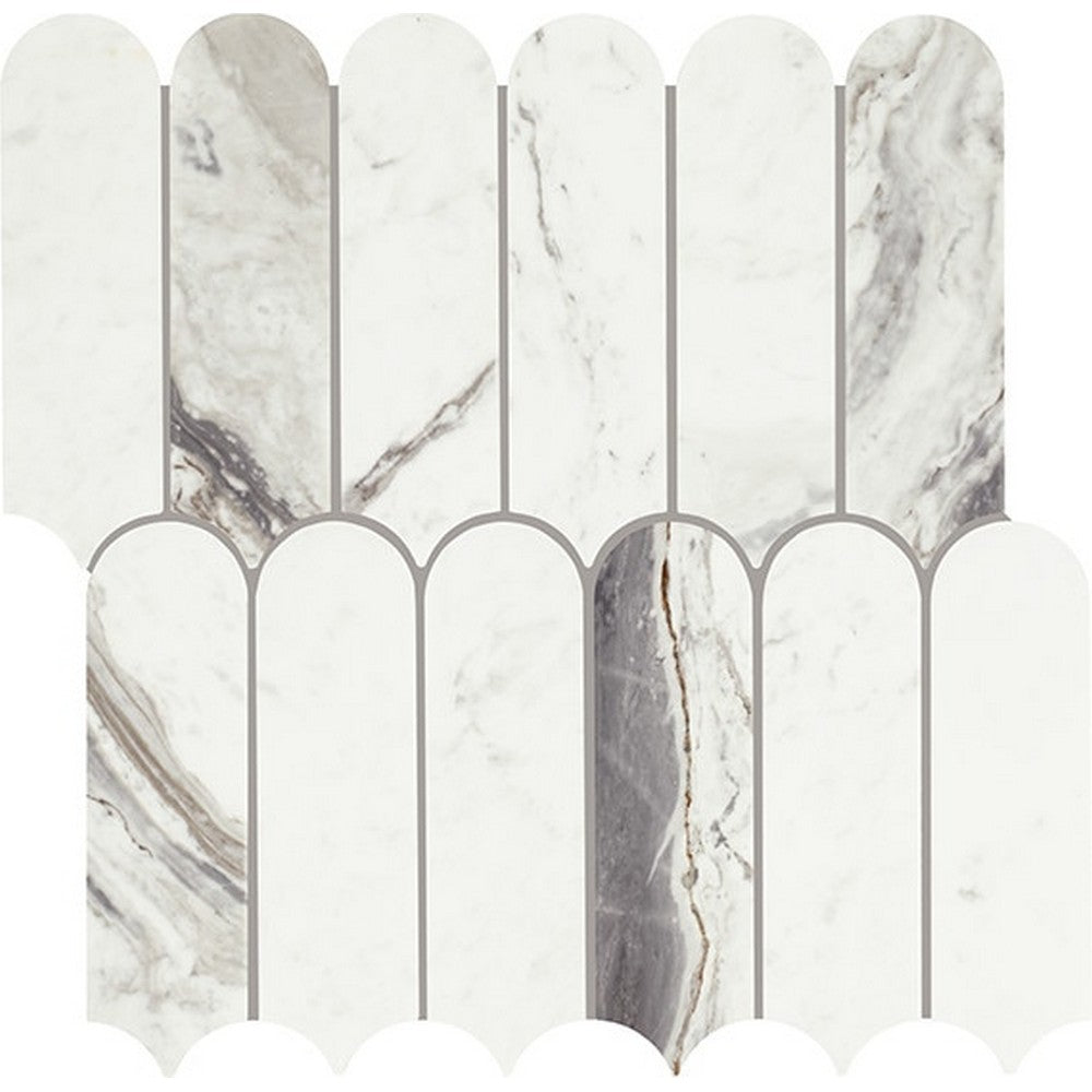 Daltile-Eclessia-Marble-12-x-13-Polished-Natural-stone-Elongated-Fan-Mosaic-Pacifica